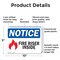 Signmission Fire Riser Inside OSHA Notice Sign, Plastic, 10in W x 7in L, 2PK OS-2PACK-NS-P-710-L-12649 - alternate 7